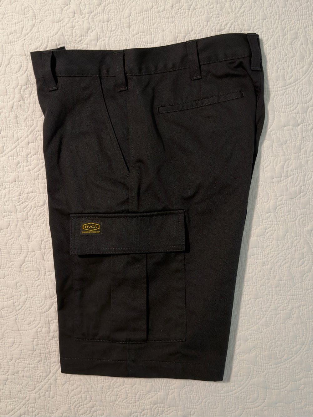 RVCA | Americana Cargo Shorts | | Black Heavy Duty Twill | Men's Size 30 | NWOT